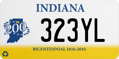 IN license plate 323YL