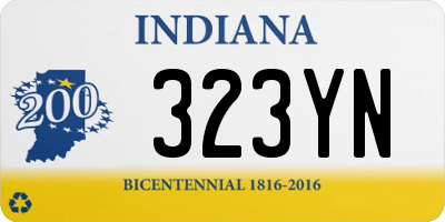 IN license plate 323YN