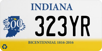 IN license plate 323YR