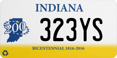 IN license plate 323YS