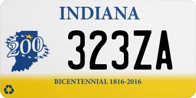 IN license plate 323ZA