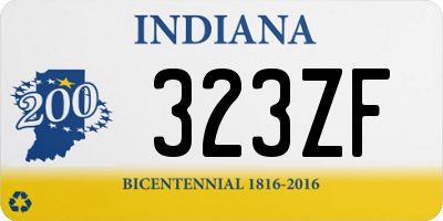 IN license plate 323ZF