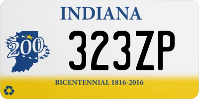 IN license plate 323ZP