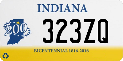 IN license plate 323ZQ