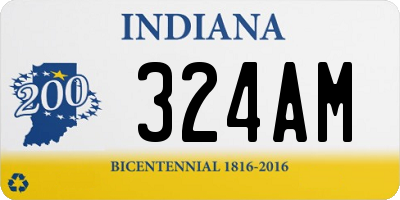 IN license plate 324AM