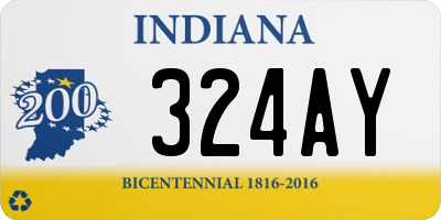 IN license plate 324AY