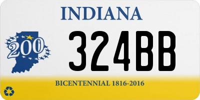 IN license plate 324BB