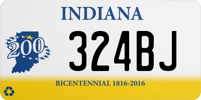 IN license plate 324BJ