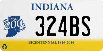 IN license plate 324BS