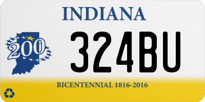 IN license plate 324BU