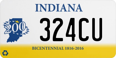 IN license plate 324CU