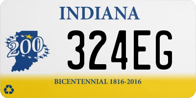 IN license plate 324EG