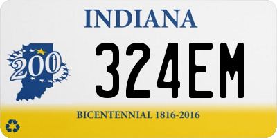 IN license plate 324EM