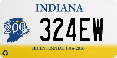 IN license plate 324EW