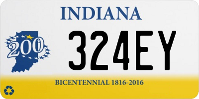 IN license plate 324EY