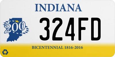 IN license plate 324FD