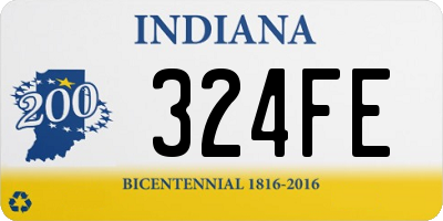 IN license plate 324FE