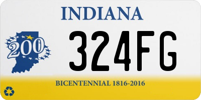 IN license plate 324FG