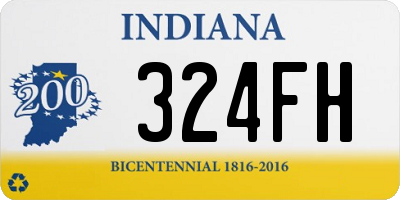 IN license plate 324FH