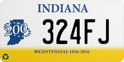 IN license plate 324FJ