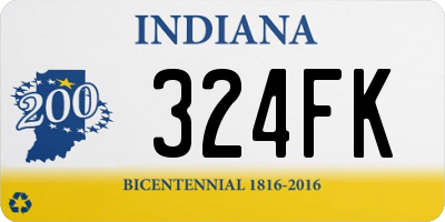 IN license plate 324FK