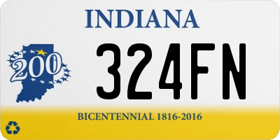 IN license plate 324FN