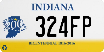 IN license plate 324FP