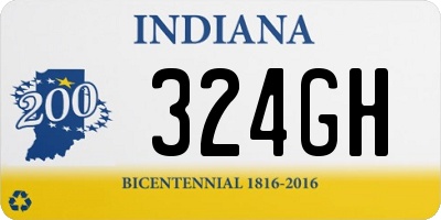 IN license plate 324GH