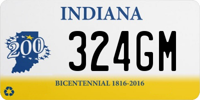 IN license plate 324GM