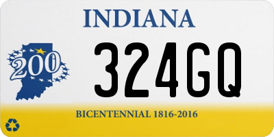 IN license plate 324GQ