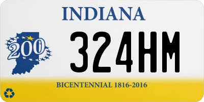 IN license plate 324HM