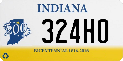 IN license plate 324HO