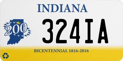 IN license plate 324IA