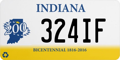 IN license plate 324IF