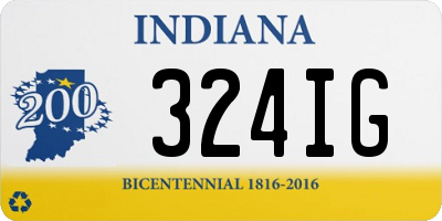 IN license plate 324IG