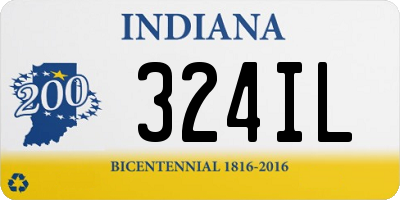 IN license plate 324IL