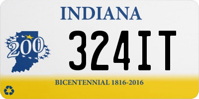 IN license plate 324IT