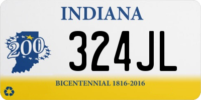 IN license plate 324JL