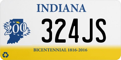 IN license plate 324JS