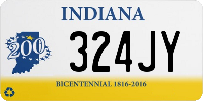 IN license plate 324JY