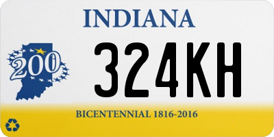 IN license plate 324KH