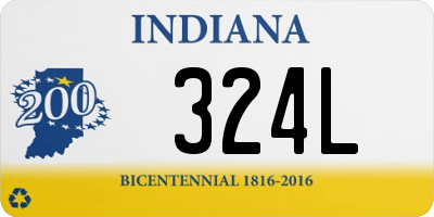 IN license plate 324L