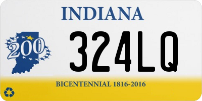 IN license plate 324LQ