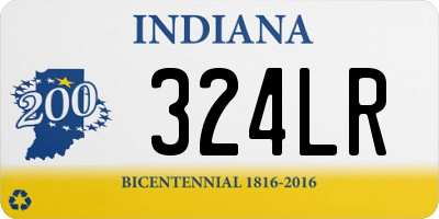 IN license plate 324LR