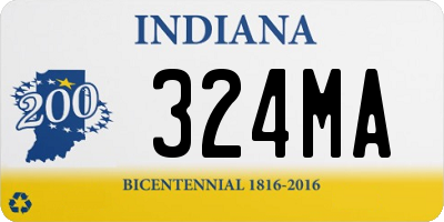 IN license plate 324MA