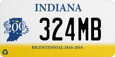 IN license plate 324MB