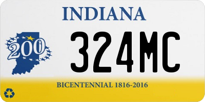 IN license plate 324MC