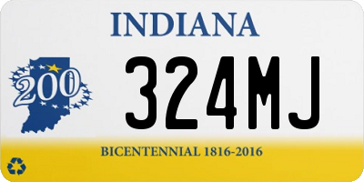 IN license plate 324MJ