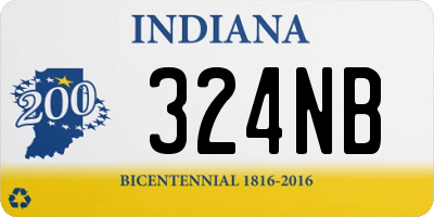 IN license plate 324NB