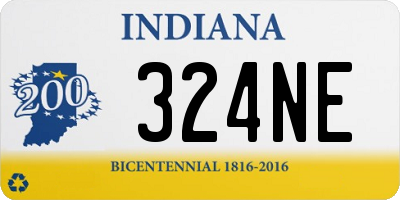 IN license plate 324NE